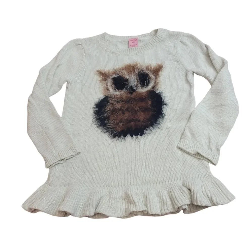 Copper Key Owl sweater 6/6x